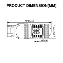 Load image into Gallery viewer, 1157 (BAY15D/2037) CanBUS 16-SMD 3030 LED Switchback Bulbs, White/Yellow - Autolizer