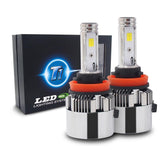 2-Sided Seoul Korean CSP LED Headlight Conversion Kit - CanBUS Error Free & Adjustable Beam Pattern