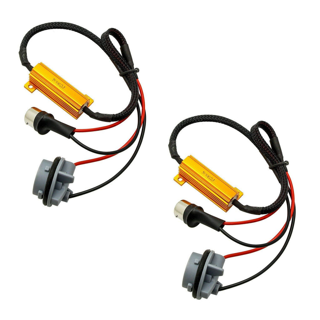 2x1156 LED 50W 6ohm Load Resistor Adapter Anti Hyper Flashing Error Canceler - Autolizer