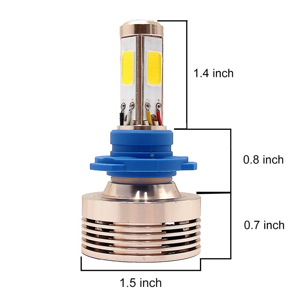 4S LED Headlight 4-Sided Conversion Kit - COB LED Chips - Autolizer