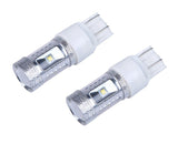 7443 (7440/7441/T20) 30-Watt 6 CREEs LED Bulbs with Projector, Xenon White