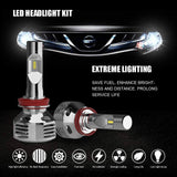 H11 (H8 H9) R1 2-Sided Lextar LED Headlight Conversion Kit CanBUS Error Free