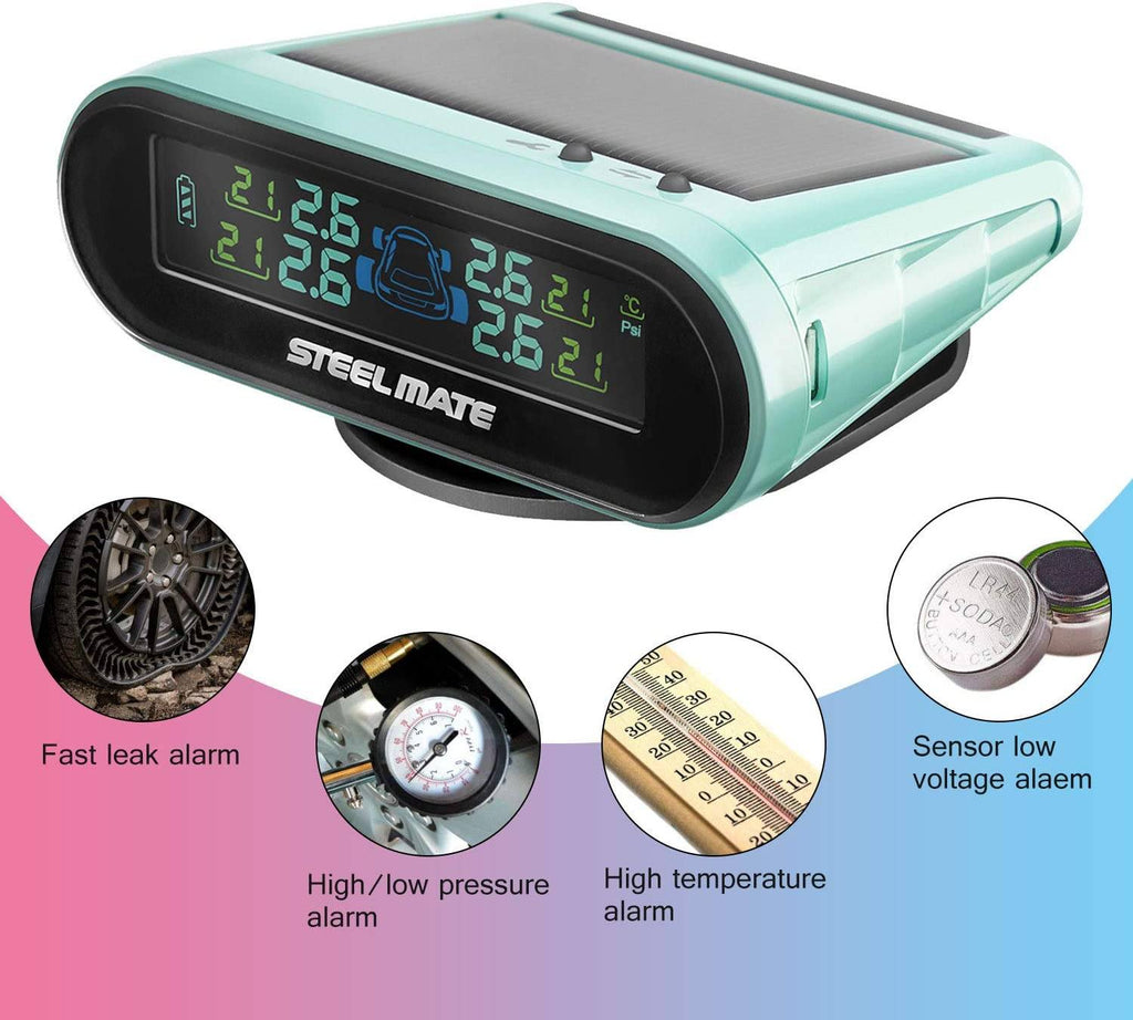 STEELMATE Mini One-s Green Multi-Function Tire Pressure Monitoring System Auto Backlight Sleep Awake - Autolizer