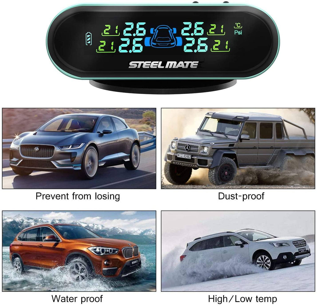 STEELMATE Mini One-s Green Multi-Function Tire Pressure Monitoring System Auto Backlight Sleep Awake - Autolizer