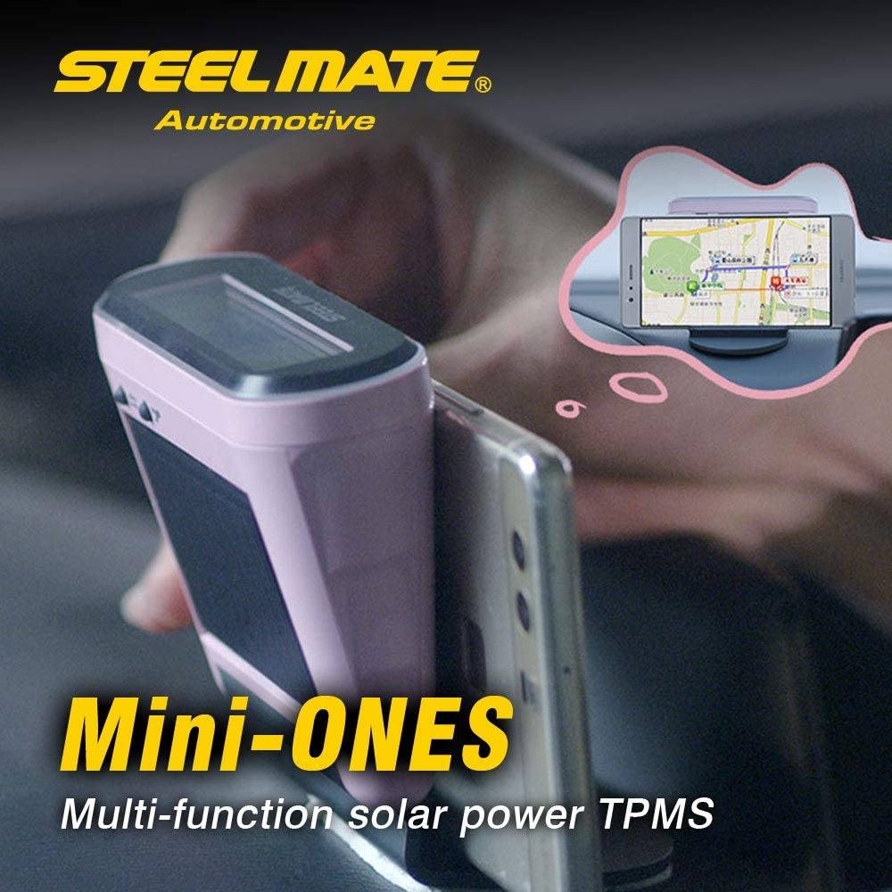 STEELMATE Mini One-s Pink Multi-Function Tire Pressure Monitoring System Auto Backlight Sleep Awake - Autolizer