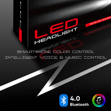 Load image into Gallery viewer, RGB LED Headlight Bulbs Conversion Kit Control by Bluetooth Smartphone App - Autolizer